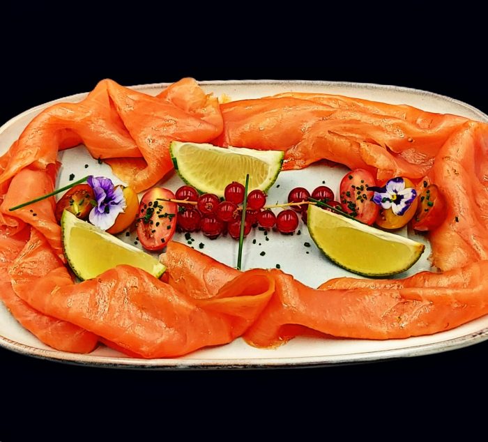 Plate of salmon