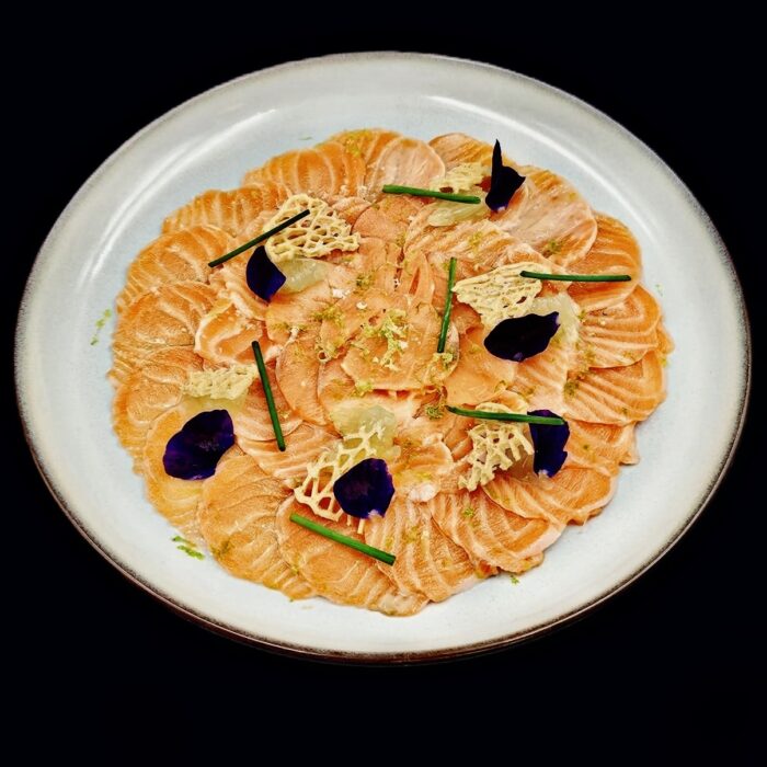 Kera style salmon carpaccio